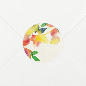 Wedding Envelope Stickers Bloom beige