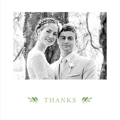 Wedding Thank You Cards English garden green finition Wedding Thank You Cards English garden green finition