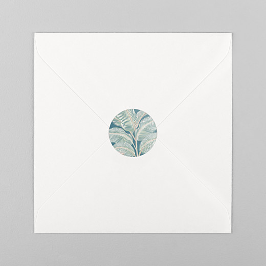 Wedding Stickers Calathea blue - View 1 Wedding Stickers Calathea blue - View 1