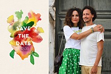Save The Dates Bloom Beige