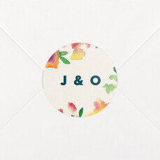 Wedding Envelope Stickers Bloom Beige