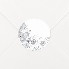 Wedding Envelope Stickers Secret Garden White