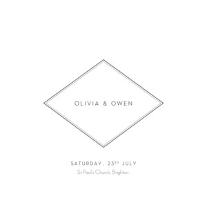 Wedding Invitations Engraved chic (foil) white Wedding Invitations Engraved chic (foil) white