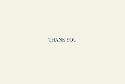 Wedding Thank You Cards Natural chic 4 page (foil) blue Wedding Thank You Cards Natural chic 4 page (foil) blue