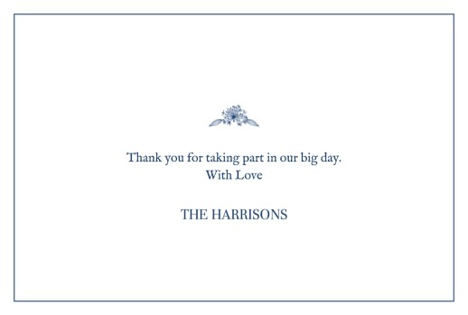 Wedding Thank You Cards Natural chic 4 page (foil) blue - Page 3 Wedding Thank You Cards Natural chic 4 page (foil) blue - Page 3
