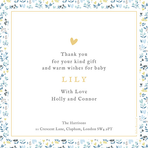 Baby Thank You Cards Liberty heart (large) blue - Page 2 Baby Thank You Cards Liberty heart (large) blue - Page 2