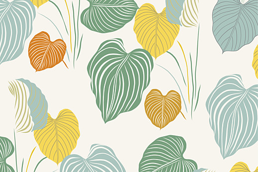 Notecards Tropical Garden Beige - Front Notecards Tropical Garden Beige - Front