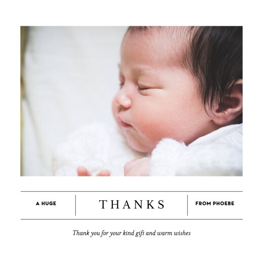 Baby Thank You Cards Breaking news 2 photos white Baby Thank You Cards Breaking news 2 photos white