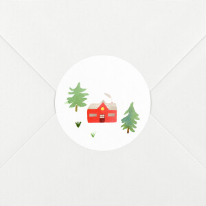 Christmas Stickers Evergreen Green Red