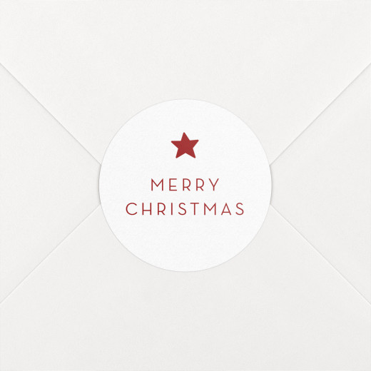 Christmas Stickers Elegant Star Red - View 1