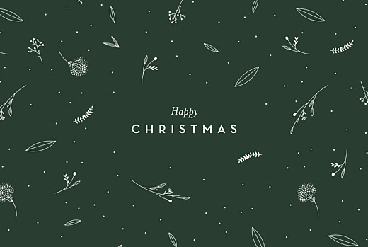 Business Christmas Cards Festive Foliage Green - Page 1 Business Christmas Cards Festive Foliage Green - Page 1