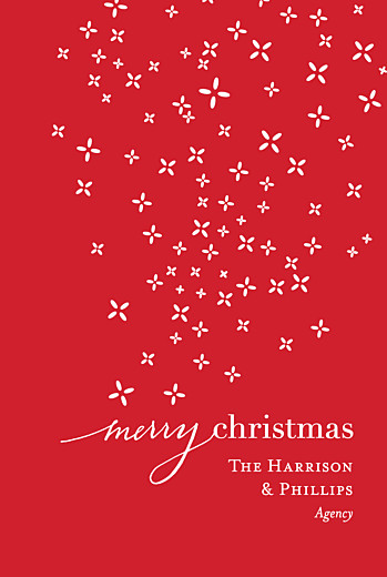 Business Christmas Cards Merry Christmas Red - Page 1