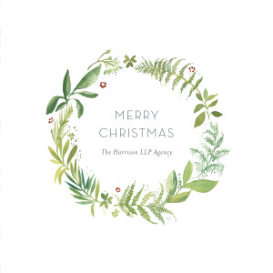 Business Christmas Cards Forest Whisper Green