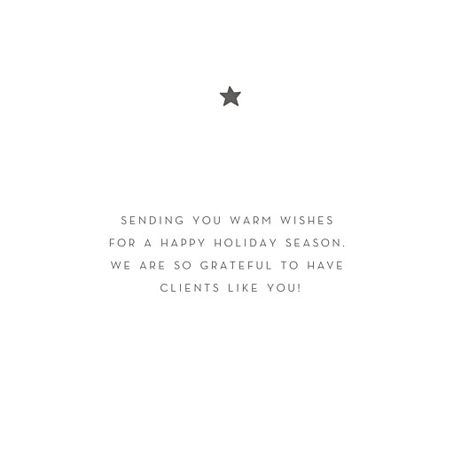 Business Christmas Cards Elegant Star White - Page 3