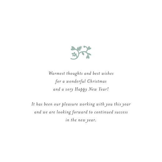 Business Christmas Cards Peace & Joy (Foil) Green - Page 3
