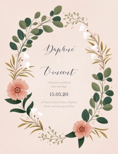 Wedding Invitations Daphné Spring