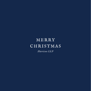 Business Christmas Cards Constellations (Foil) Navy Blue