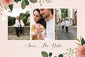 Pink Save the Date -  UK
