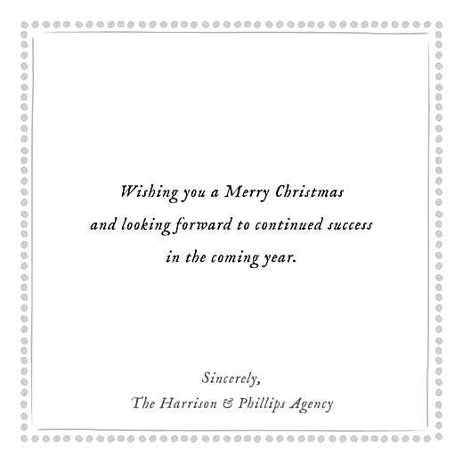 Business Christmas Cards Holiday Border (Foil) Grey - Page 3 Business Christmas Cards Holiday Border (Foil) Grey - Page 3
