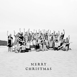 Holiday border (foil) grey business christmas cards Holiday border (foil) grey business christmas cards