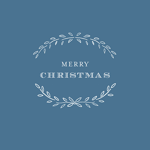 Business Christmas Cards Poem Blue - Page 1 Business Christmas Cards Poem Blue - Page 1