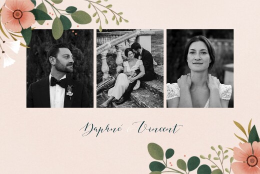 Wedding Thank You Cards Daphné spring Wedding Thank You Cards Daphné spring