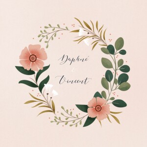 Wedding Invitations Daphné (4 pages) Spring