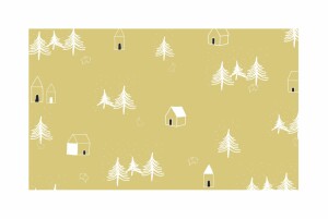 Business Christmas Cards Nordic Night Yellow