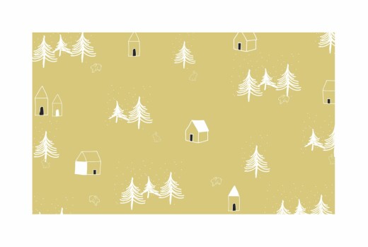 Business Christmas Cards Nordic Night Yellow - Page 1