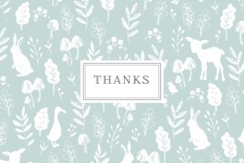 Baby Thank You Cards Fable (Small) Blue