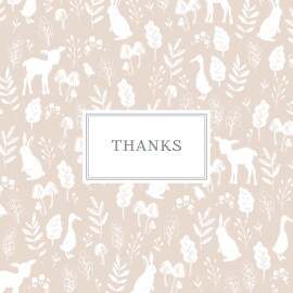 Baby Thank You Cards Fable Pink
