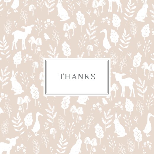 Baby Thank You Cards Fable pink Baby Thank You Cards Fable pink