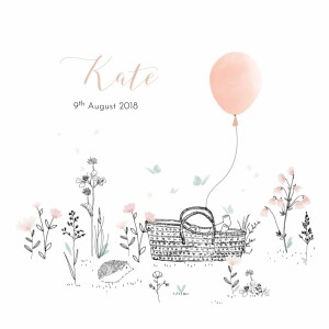 Baby Announcements Melody pink Baby Announcements Melody pink