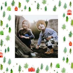 Christmas Cards 2022 Evergreen Green Red