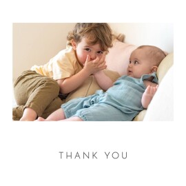 Baby Thank You Cards Elegant heart 4 pages (foil) white Baby Thank You Cards Elegant heart 4 pages (foil) white