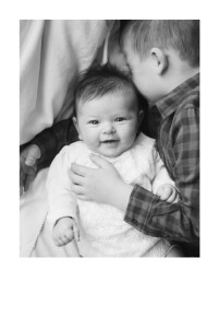 Baby Thank You Cards Simple photo portrait 4p (foil) white Baby Thank You Cards Simple photo portrait 4p (foil) white