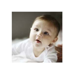 Baby Thank You Cards Elegant foliage mini (foil) dark blue Baby Thank You Cards Elegant foliage mini (foil) dark blue