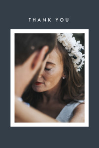 Wedding Thank You Cards Magic moments (foil) blue Wedding Thank You Cards Magic moments (foil) blue