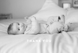 Baby Thank You Cards Treasured (Foil) Sand