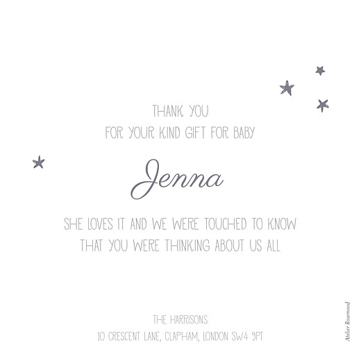 Baby Thank You Cards Starry ribbon (foil) - Page 2 Baby Thank You Cards Starry ribbon (foil) - Page 2