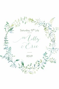 Country meadow green rsvp cards Country meadow green rsvp cards