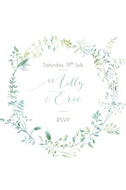 RSVP Cards Country Meadow Green