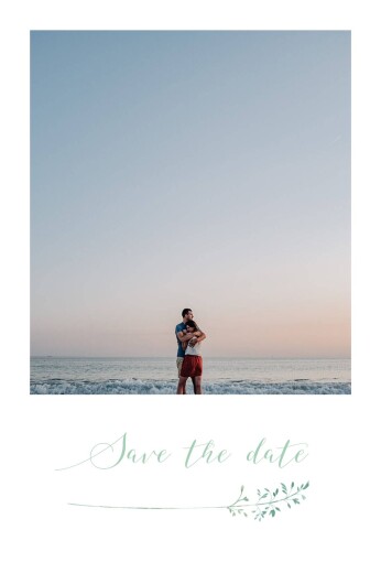 Save The Date Cards Country meadow green Save The Date Cards Country meadow green