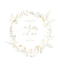 Wedding Order of Service Booklet Covers Country Meadow Sand