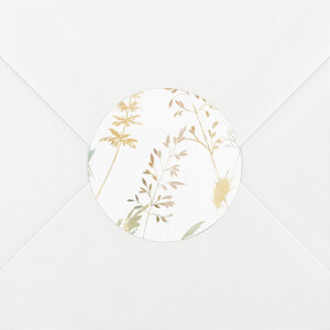 Wedding Envelope Stickers Country Meadow Sand