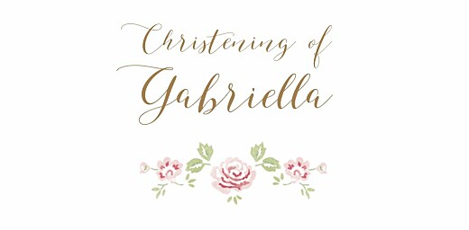 Christening Place Cards Rose Garden White - Page 4