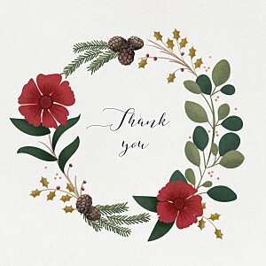 Daphné 4 pages winter grey baby thank you cards Daphné 4 pages winter grey baby thank you cards