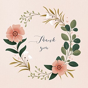 Daphné 4 pages spring floral baby thank you cards Daphné 4 pages spring floral baby thank you cards
