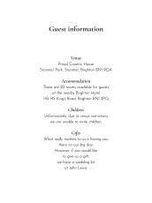 Guest Information Cards Flora & Fauna White Guest Information Cards Flora & Fauna White