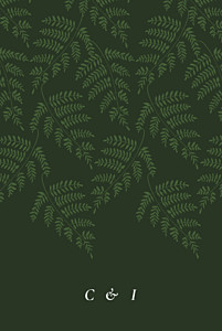 Forever ferns green classic wedding invitations Forever ferns green classic wedding invitations